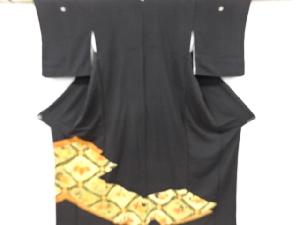 アンティーク　菊桐橘模様刺繍留袖(比翼付き)
